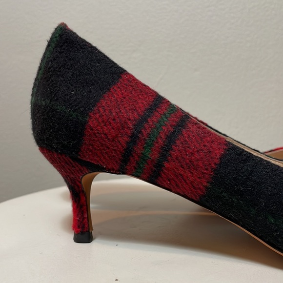 ESSENTIEL ANTWERP Raberi Tartan Kitten Heels Wool Plaid - Picture 10 of 14